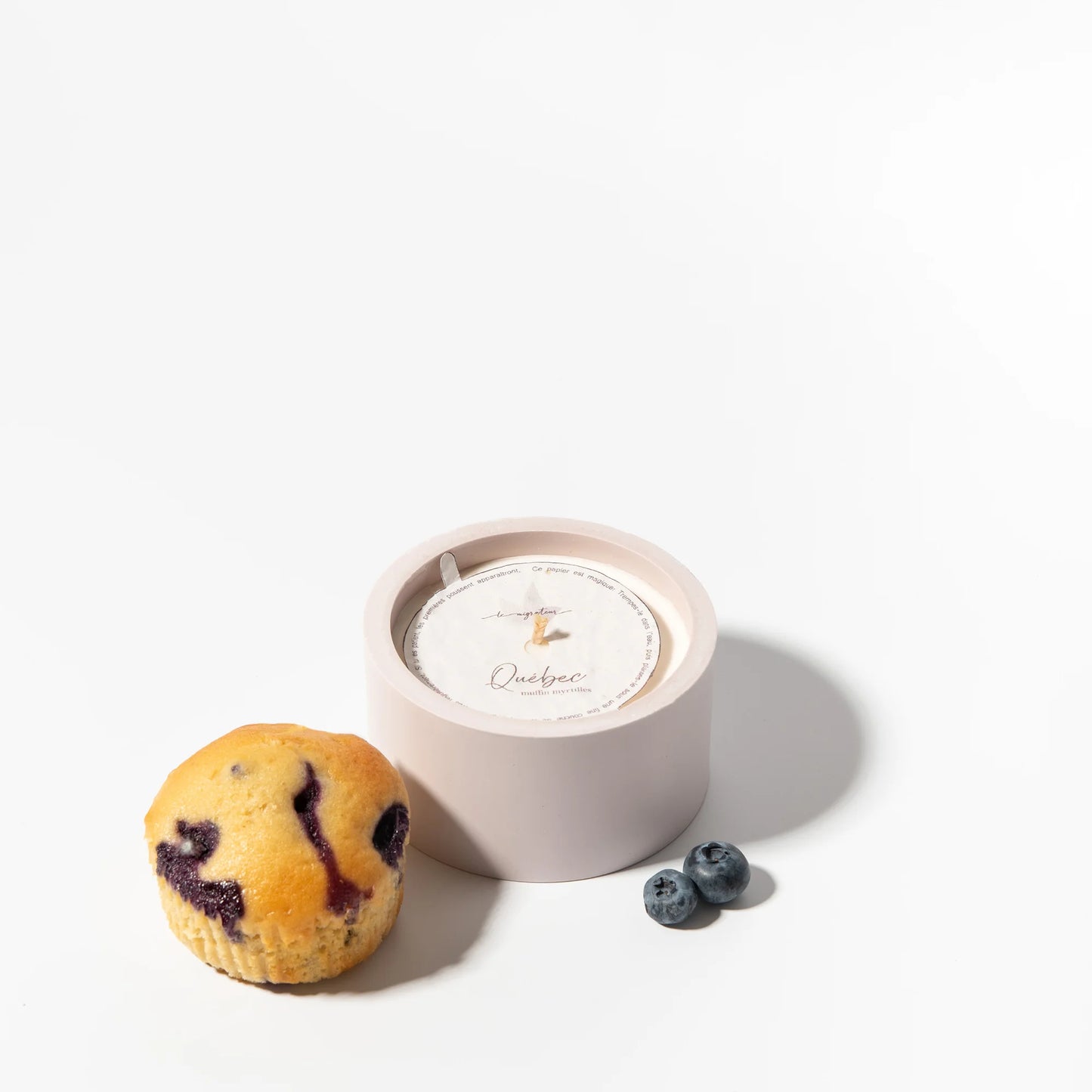 Québec - Bougie Parfumée et Rechargeable Muffin myrtilles