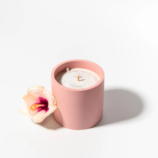 Séoul - Bougie Parfumée et Rechargeable Hibiscus Camélia