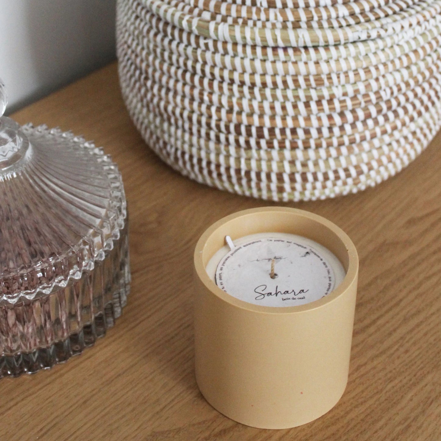 Sahara - Bougie Parfumée et Rechargeable Bois de Oud