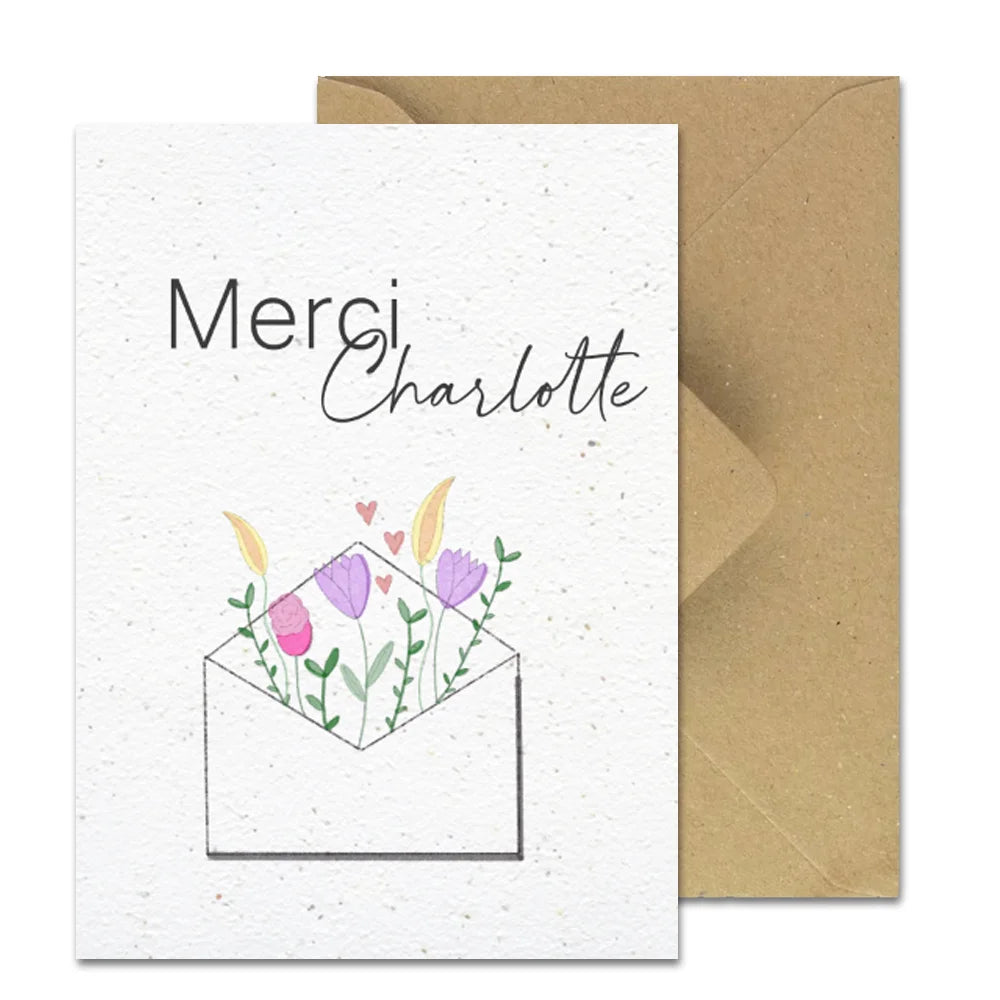 Carte à Planter Personnalisable - Bonne fête