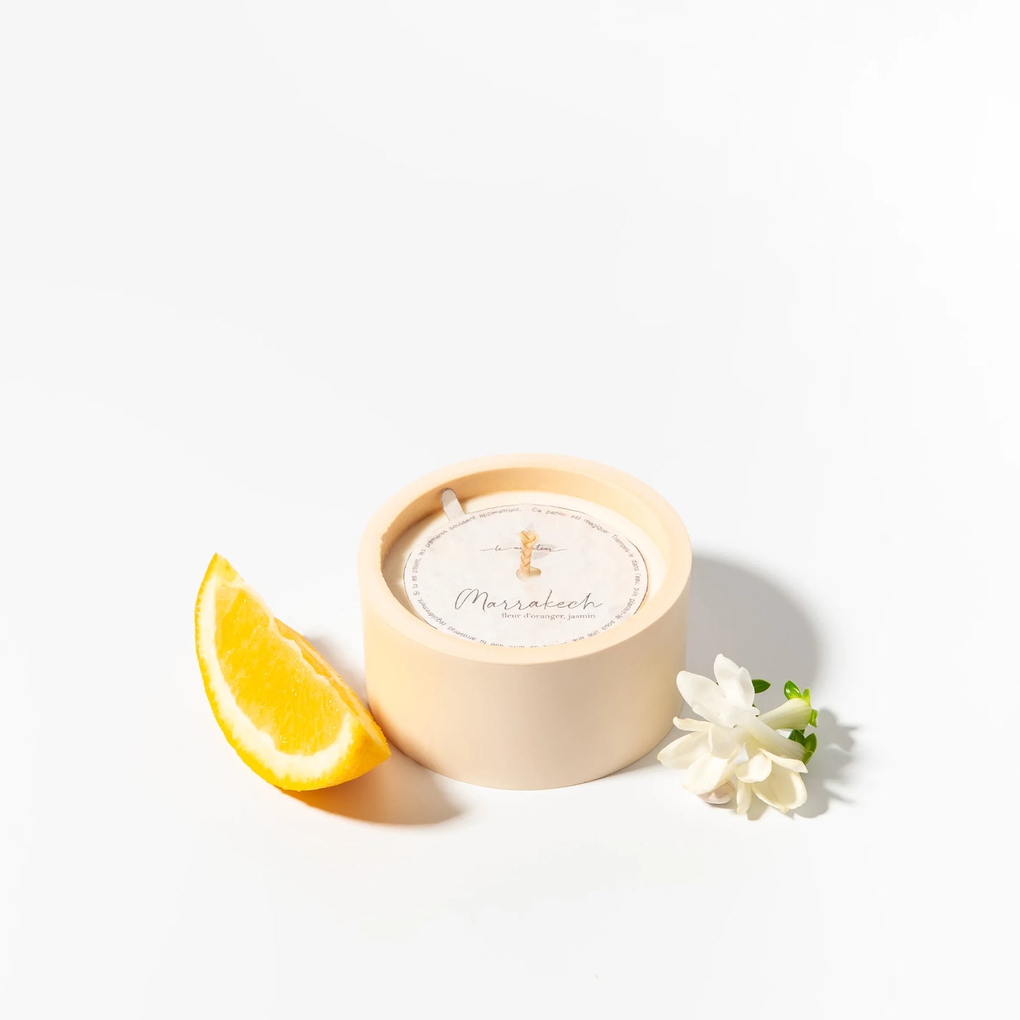 Marrakech - Bougie Parfumée et Rechargeable Fleur d’Oranger Jasmin