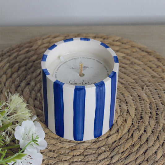 Santorin - Bougie Parfumée et Rechargeable Figue Miel